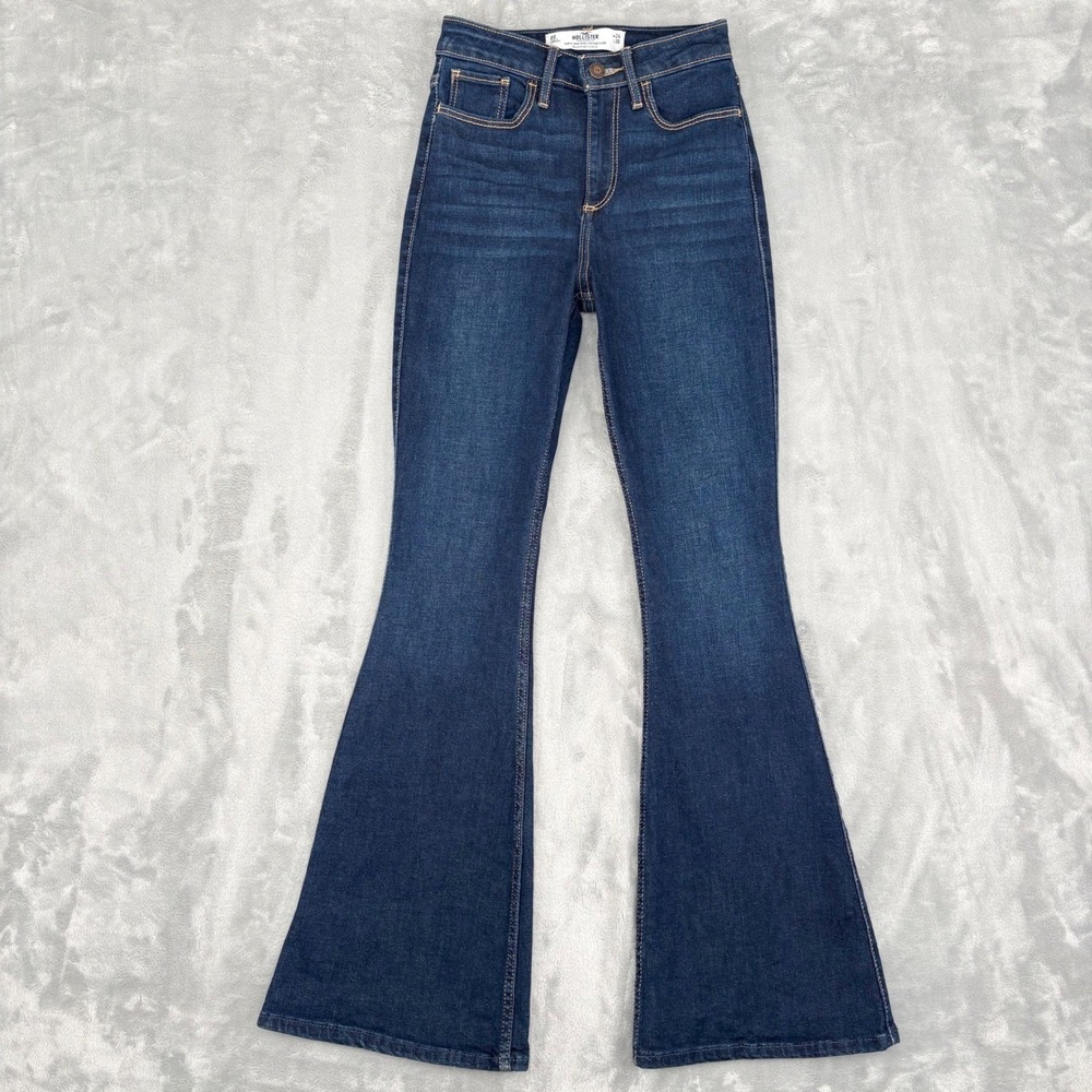 Hollister Jeans Womens 0S (23x29) Curvy High-Rise Vintage Flare Soft Stretch